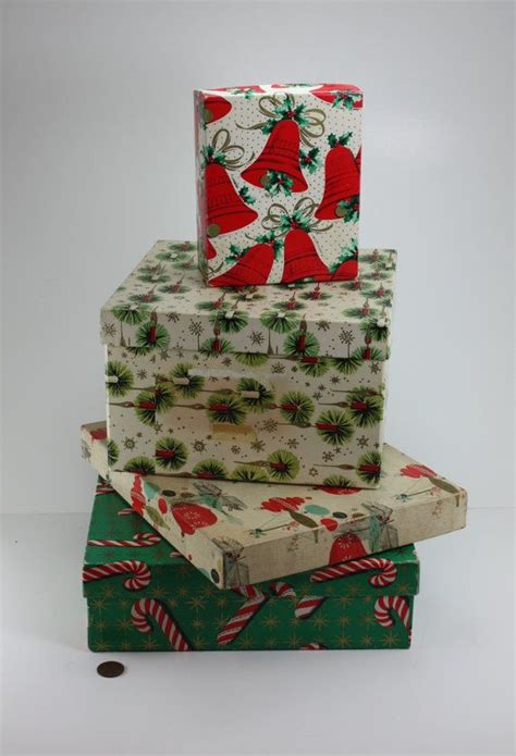 vintage christmas gift boxes